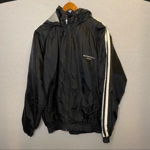 Roots Golf Jacket Black Lined Professional Staff Logo Embroidered Men’s Large